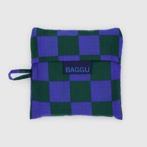Standard Baggu Iris Green Check